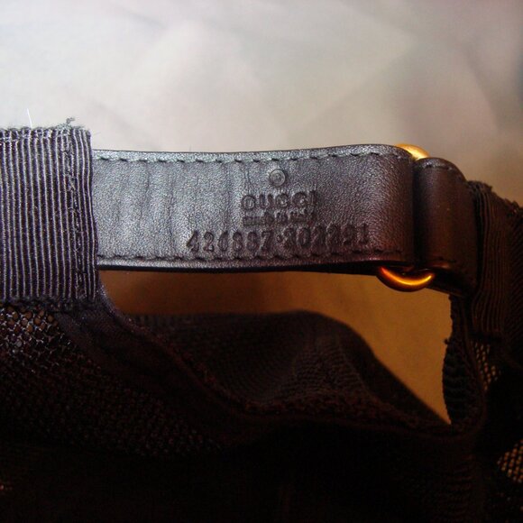 Authentic Leather Gucci Trucker Hat - Picture 3 of 7